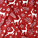 Tecido de algodão - Renas de Natal Nórdico em Vermelho