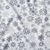 Tecido de algodão - Flocos de neve antracite em fundo branco