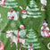 Tecido de Algodão - Rena de Natal e Pai Natal, Verde