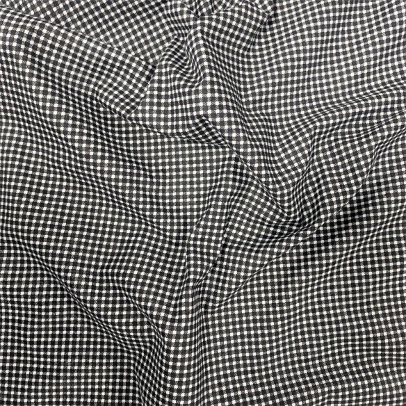 Tecido de algodão - Houndstooth preto