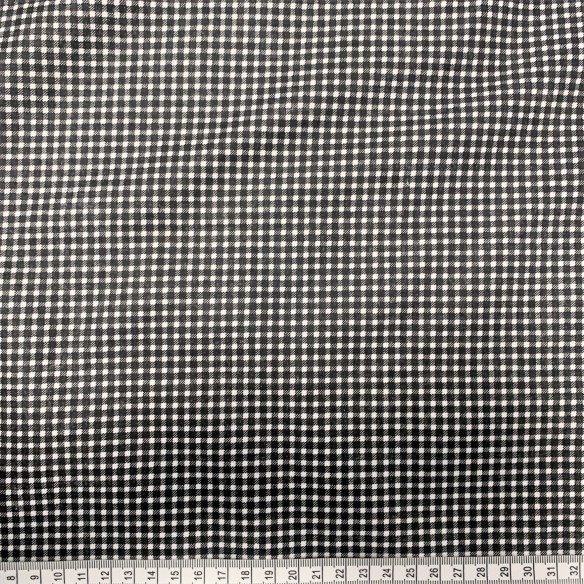 Tecido de algodão - Houndstooth preto