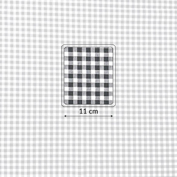 Tecido de Algodão - Ikea Grid Grey