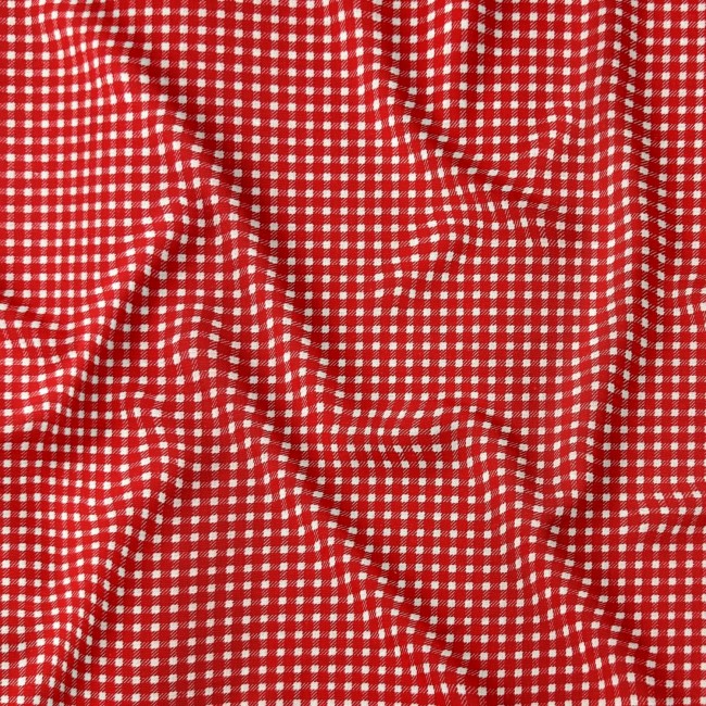 Tecido de Algodão - Vermelho Houndstooth