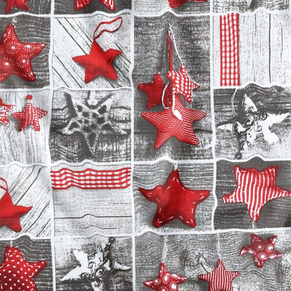 Tecido de Algodão - Patchwork de Natal, Vermelho