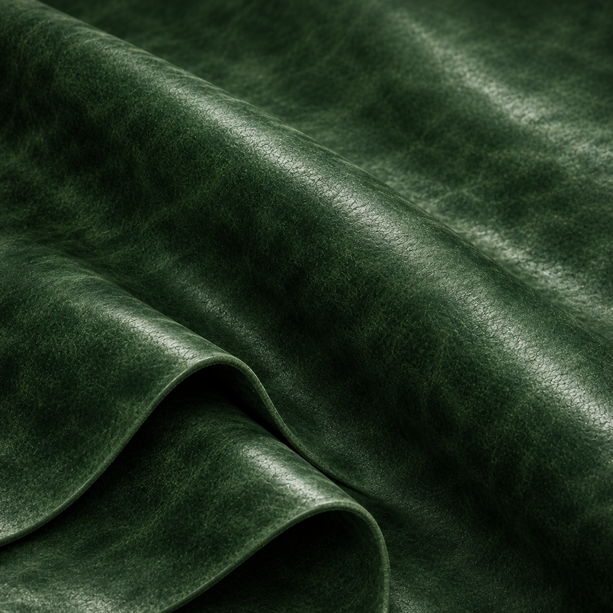 Pele natural bovina para estofos DUBAI VERDE - Verde-garrafa