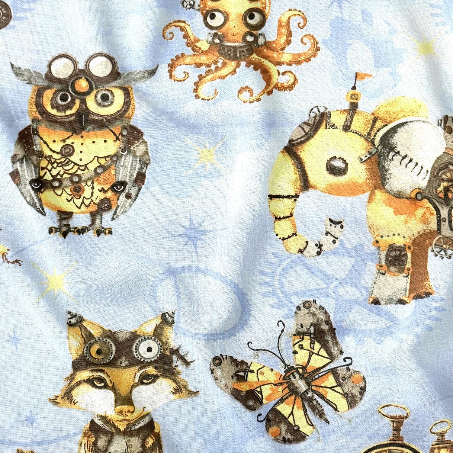 Tecido de algodão - Steampunk Explorers
