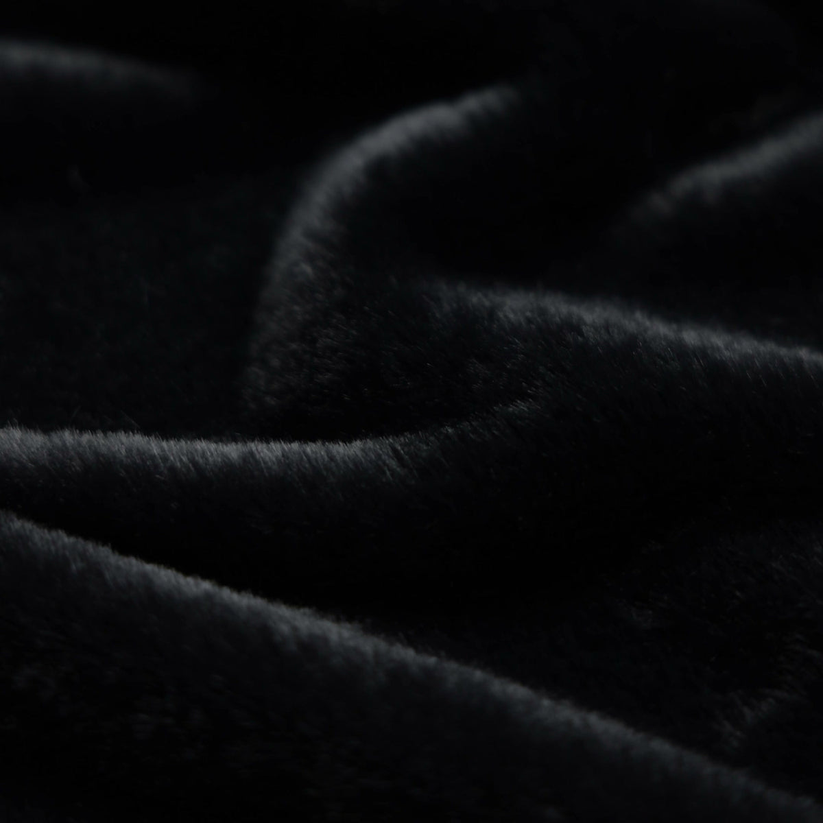 Tecido de pelo de coelho tricotado - Preto