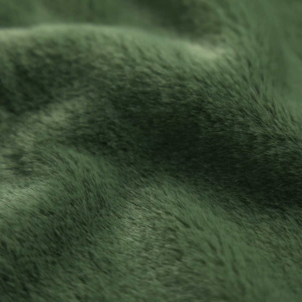 Tecido de pêlo sintético tricotado macio CORTO - Verde-garrafa