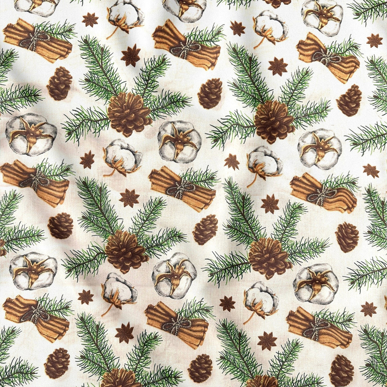 Cotton Fabric - Christmas Decorations