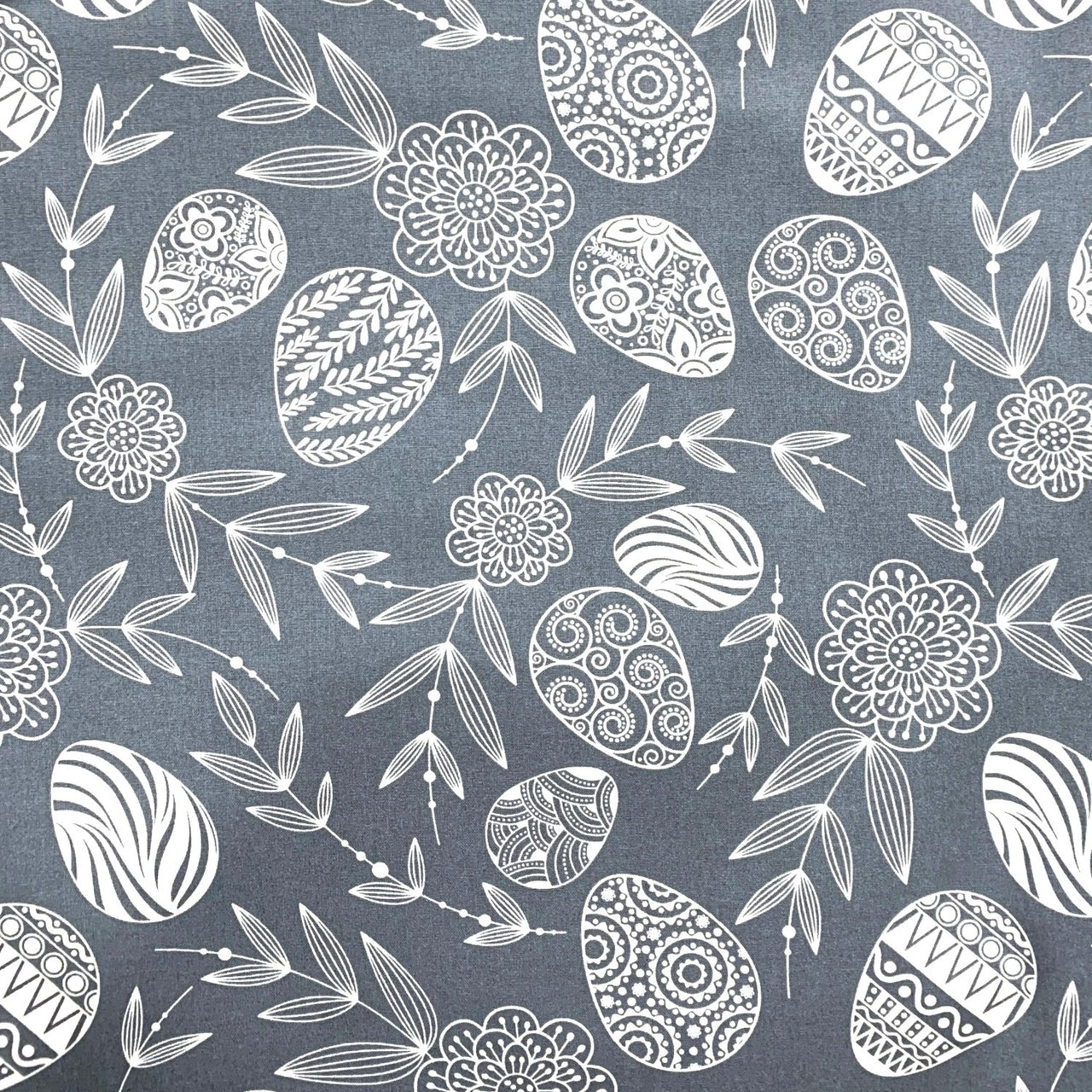Cotton Fabric - Easter, Graphite