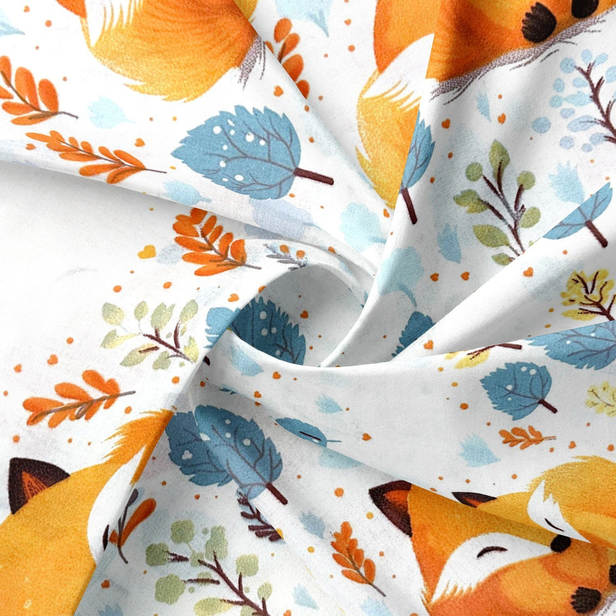 Cotton Fabric - Ginger Fox