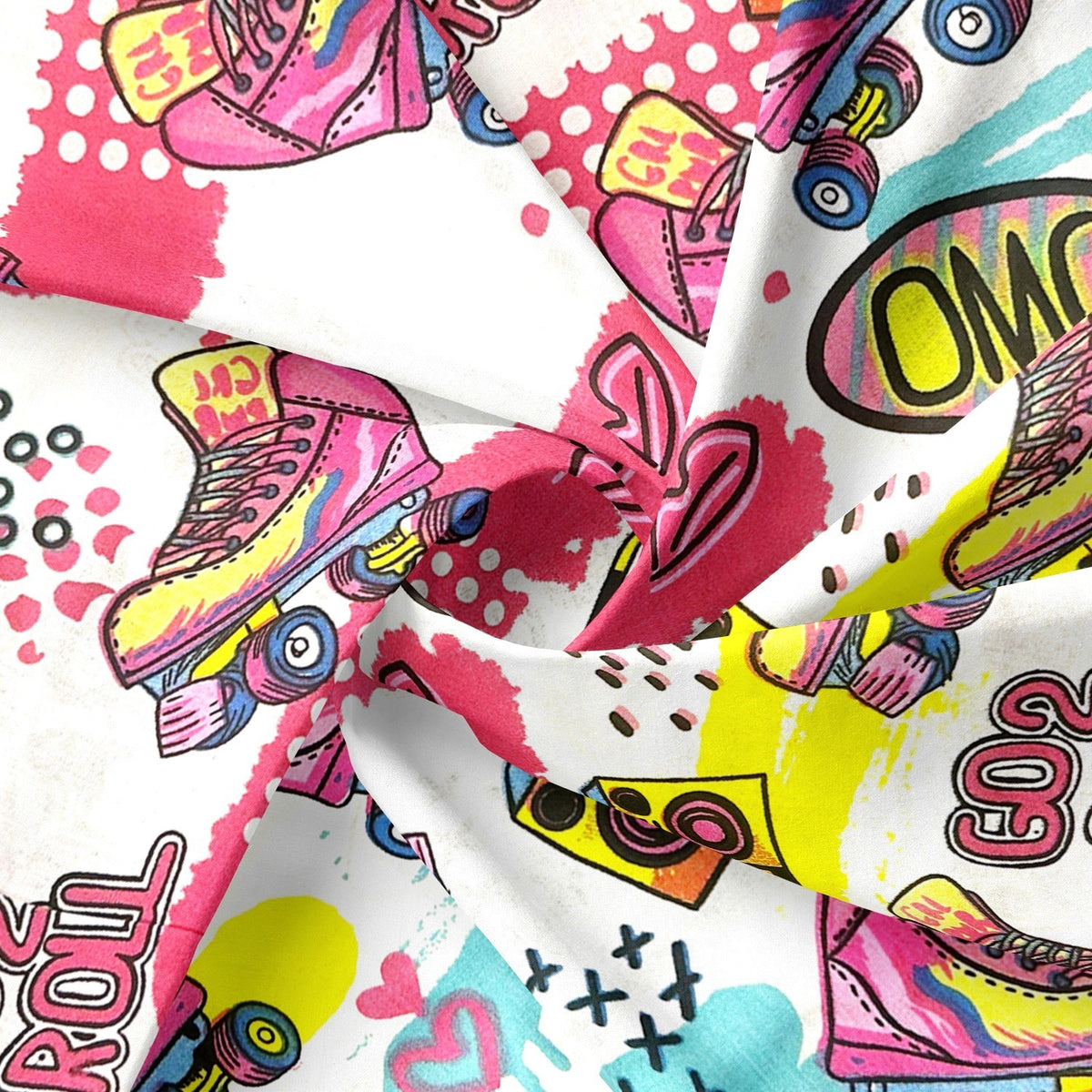 Cotton Fabric - OMG XOXO