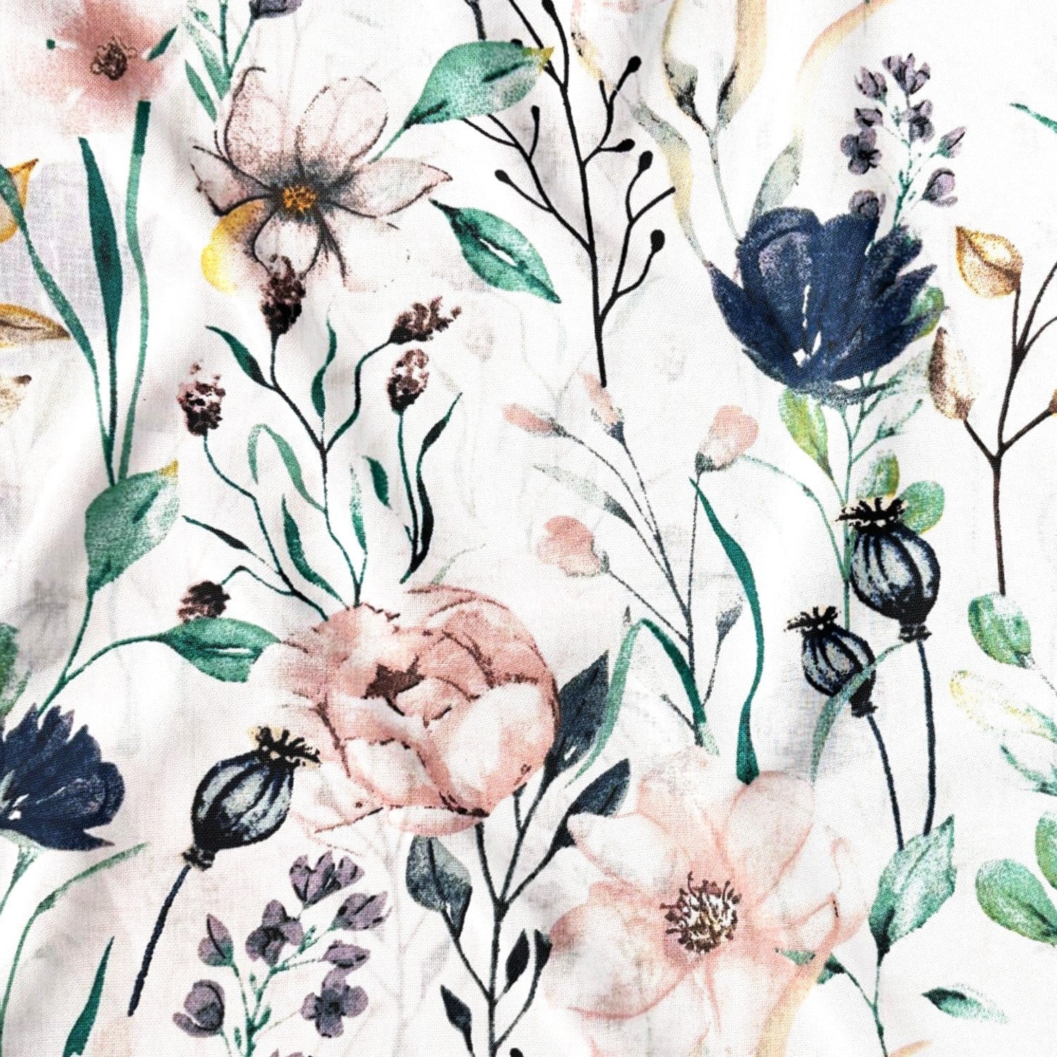 Cotton Fabric - Pastel flowers