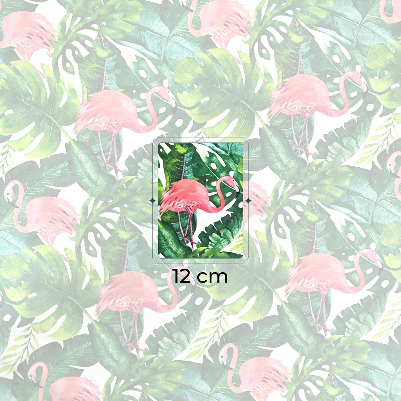 Cotton Fabric - Pink Flamingos