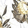 Tecido de algodão - Flor de Protea, dourado