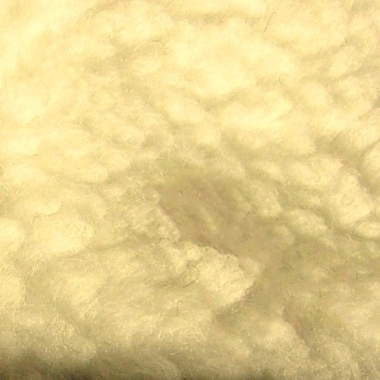 Knitted Sheep Wool Fur Fabric - Beige