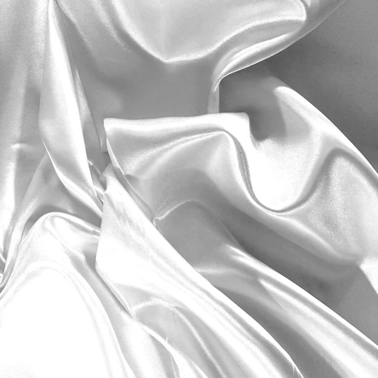 Satin Fabric - White