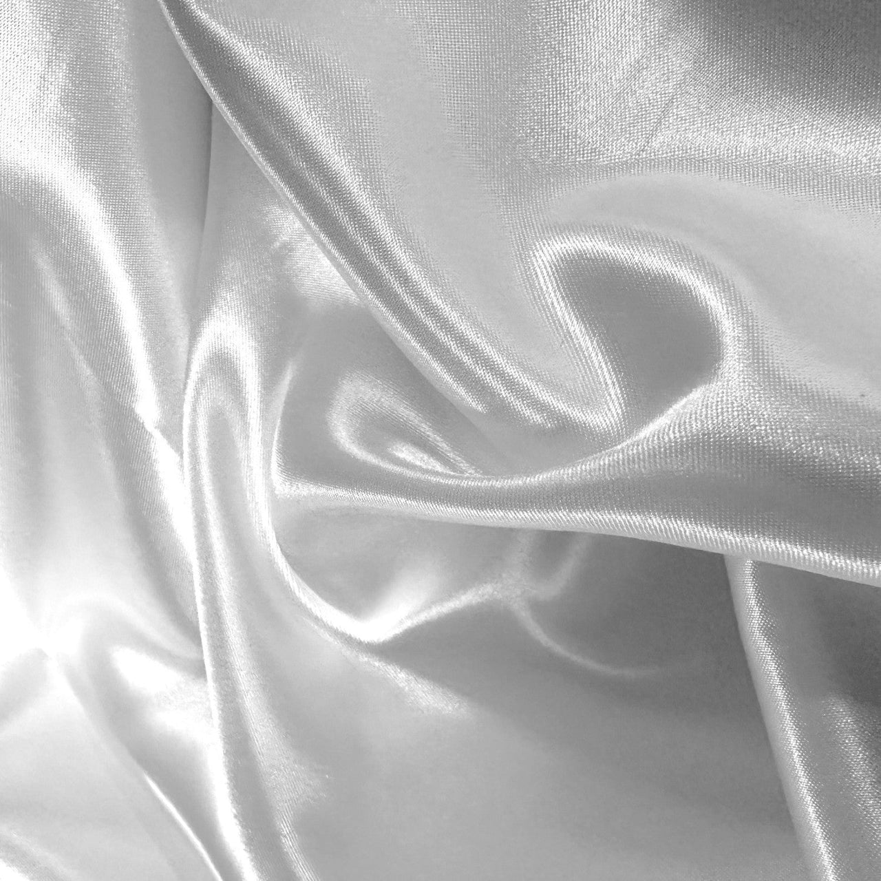 Satin Fabric - White