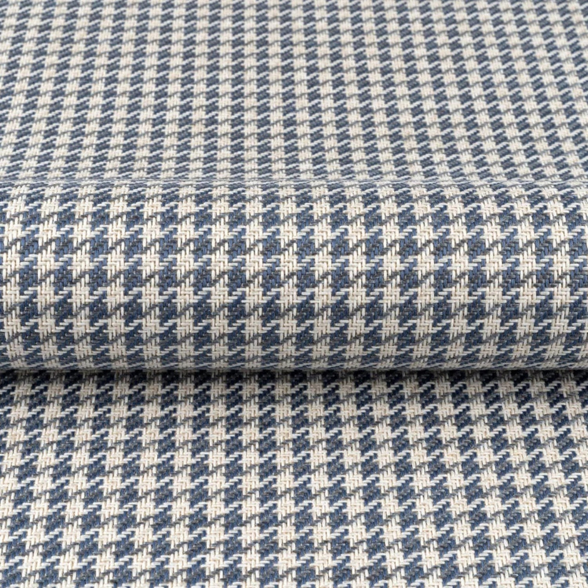 Upholstery Fabric Houndstooth - Blue-Grey