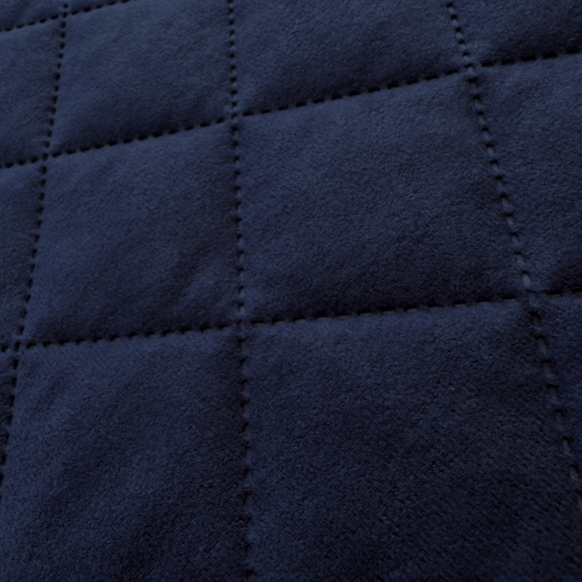 Upholstery Fabric Quilted Microfiber Diamond 5x5 - Navy Blue
