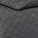 Tecido para estofos Acolchoado em Pele PU Diamante 5x5 - Cinzento