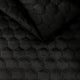 Tecido para estofos Veludo Acolchoado Hexágono - Preto
