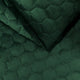 Tecido para estofos Veludo Acolchoado Hexágono - Verde Garrafa