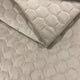 Tecido para estofos Veludo Acolchoado Hexágono - Creme
