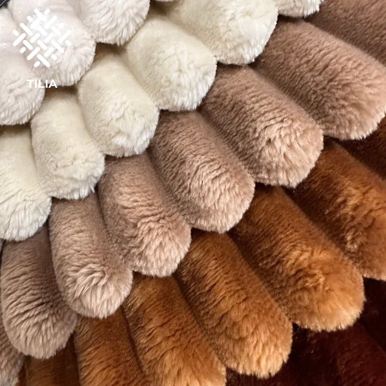 Upholstery Fabric TILIA Velour - Ecru
