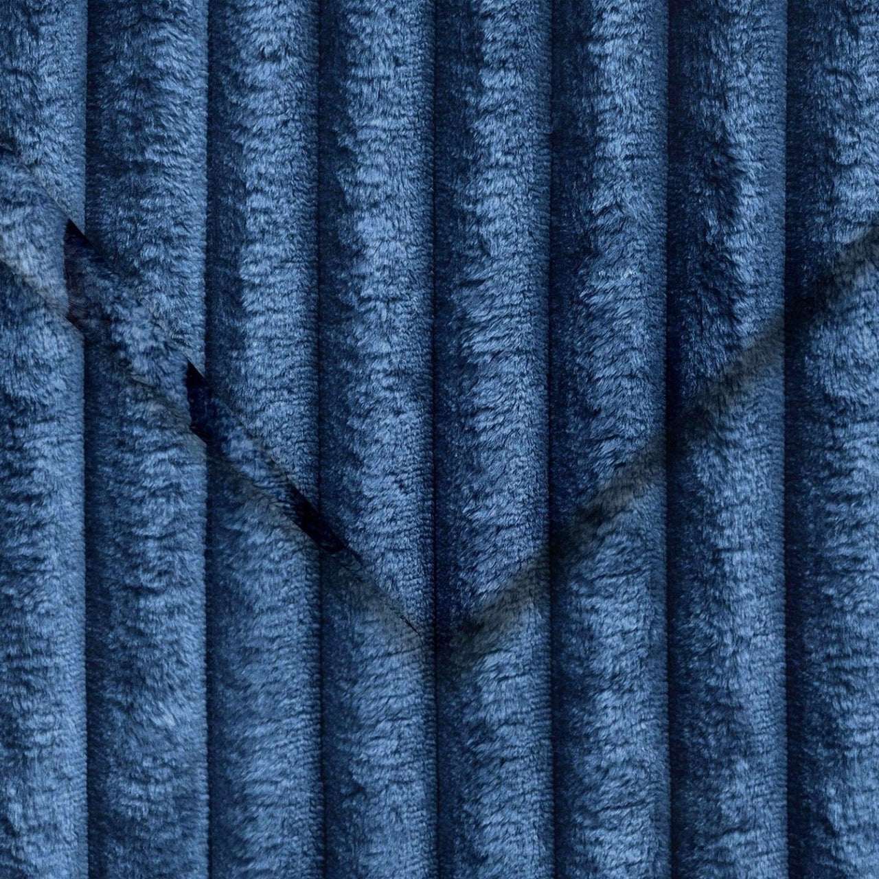 Upholstery Fabric TILIA Velour - Navy Blue