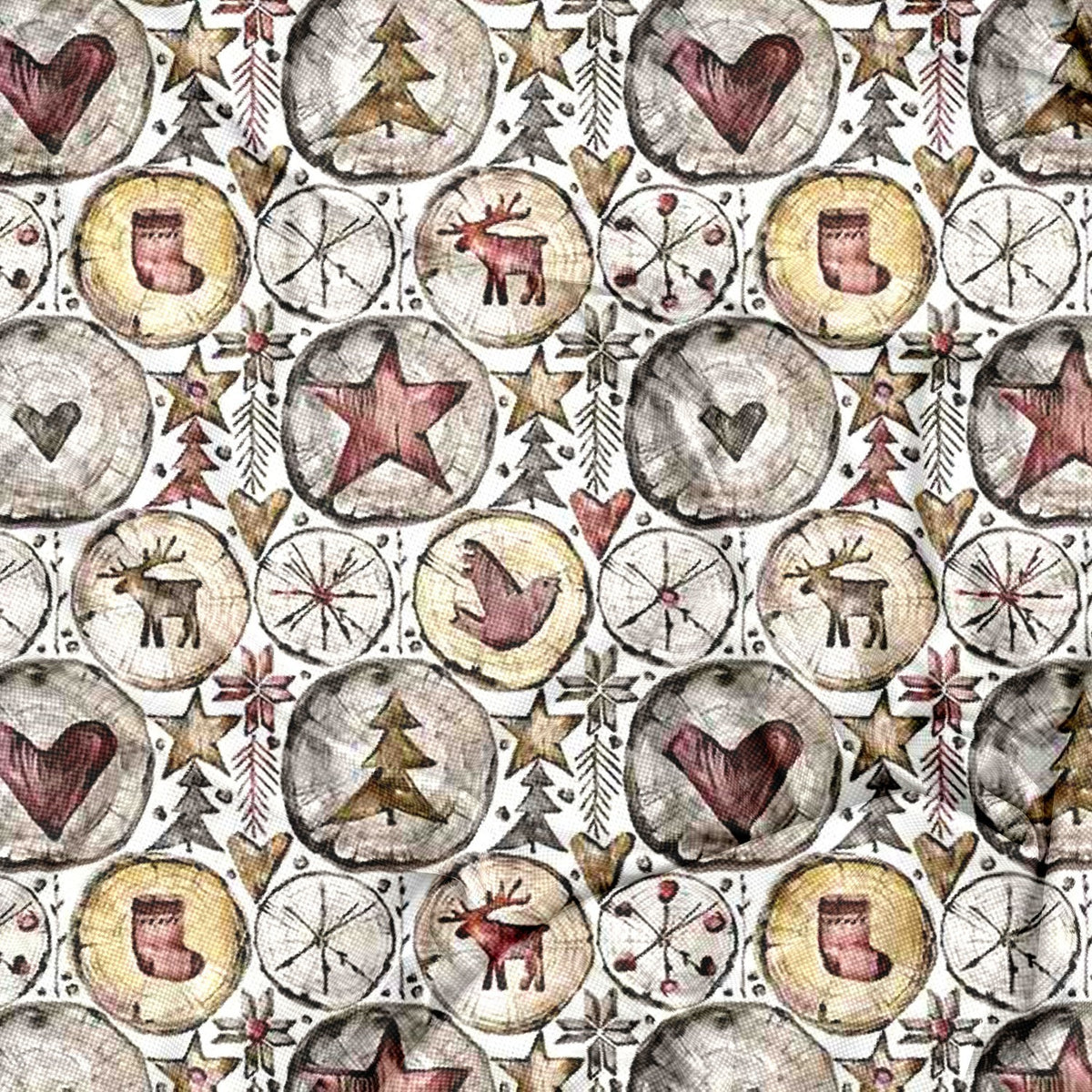 Water Resistant Christmas Fabric Oxford - 50381
