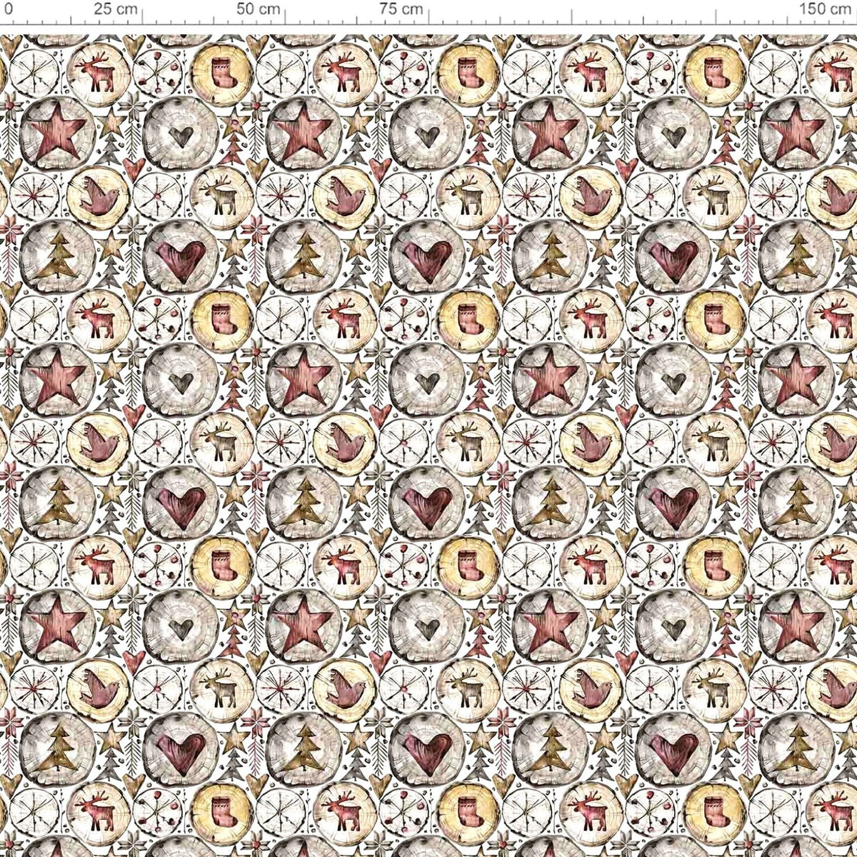 Water Resistant Christmas Fabric Oxford - 50381