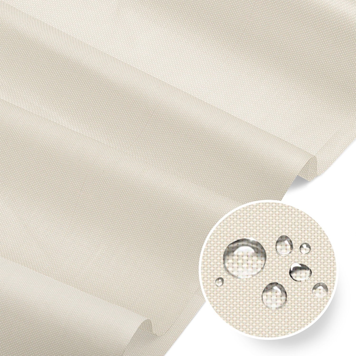 Water Resistant Fabric Oxford - Ecru